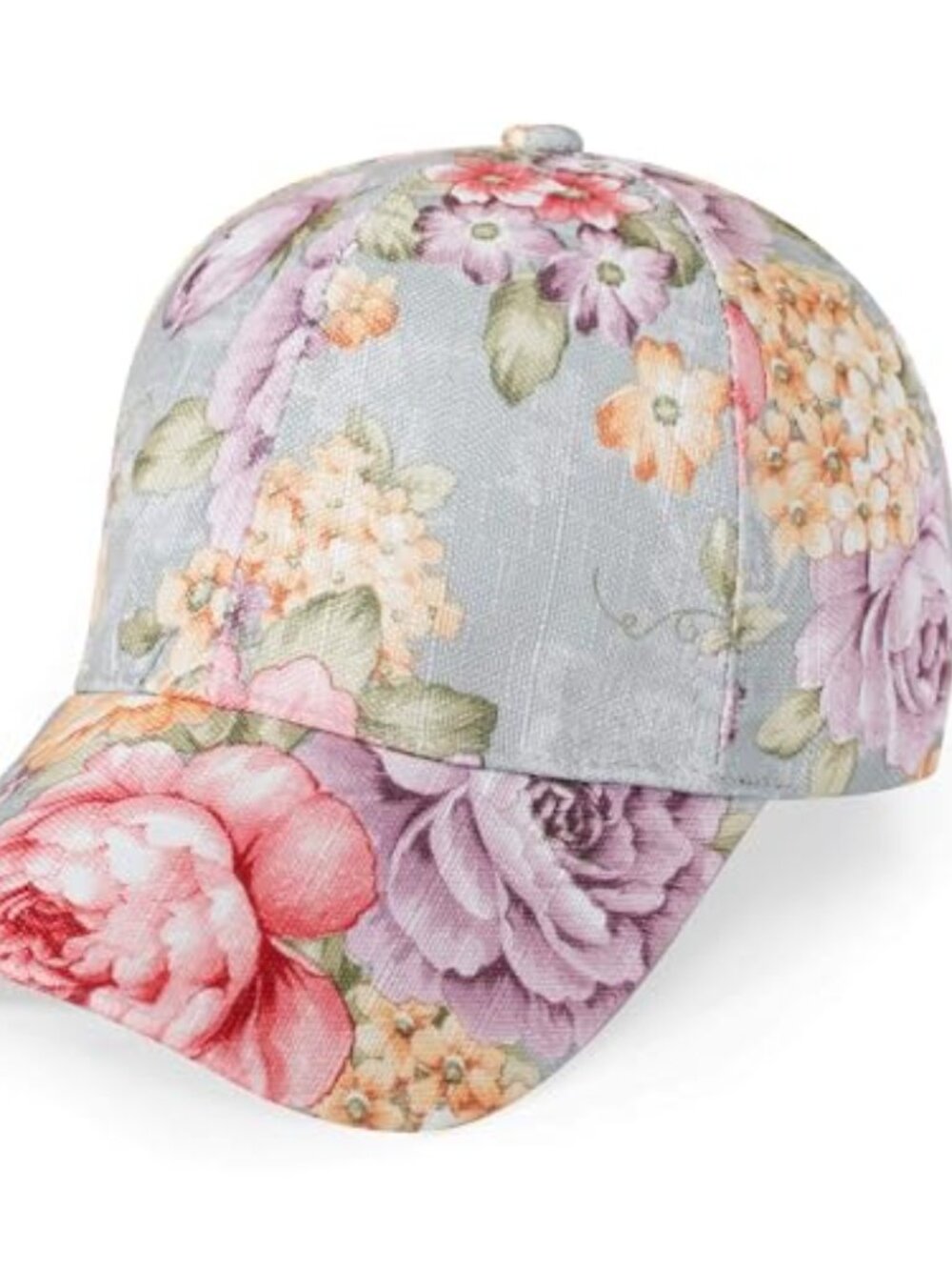 Women Fashion Floral Print Baseball Cap Hawaiian Snapback Dad Hat